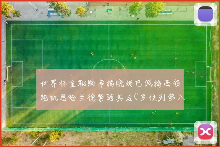 世界杯金靴赔率揭晓姆巴佩梅西领跑凯恩哈兰德紧随其后C罗位列第八